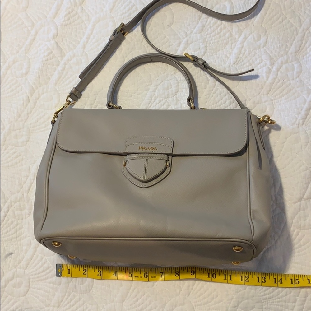 Prada handbag light grey